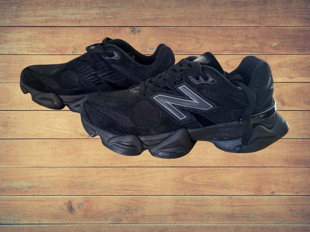 New Balance 9060 Triple Black U9060BPM Casual Shoes Sneakers - 6 1/2Y - 8W